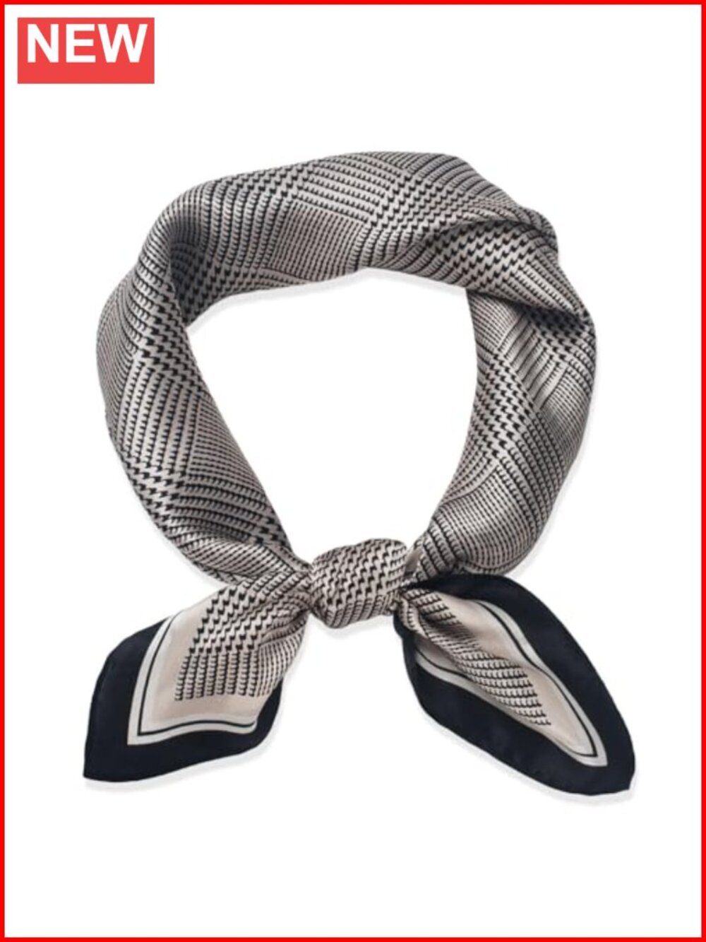 100% Mulberry Silk Scarf Women 21" Square Neckerchief Hair Tie Band